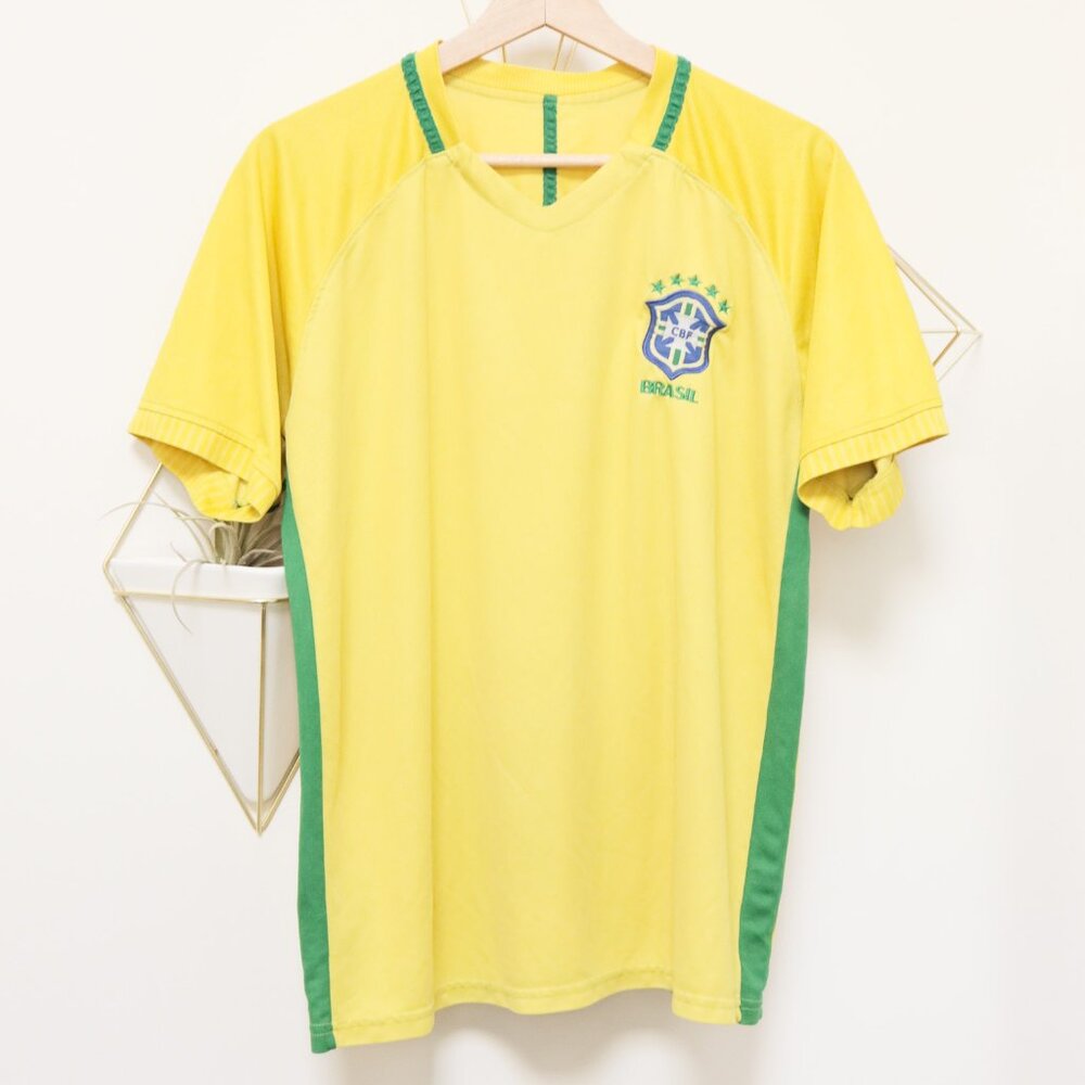 Yellow CBF Brazil Soccer Jersey - Picture 1 of 9